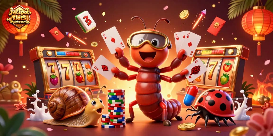 Spin and win with jackpot slots for bitcoin in a vibrant, 3D casino setting.
