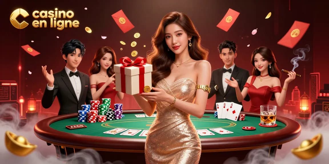 Plongez dans des scènes captivantes de casino en ligne mettant en vedette des personnages vibrants et des éléments de jeu dynamiques.