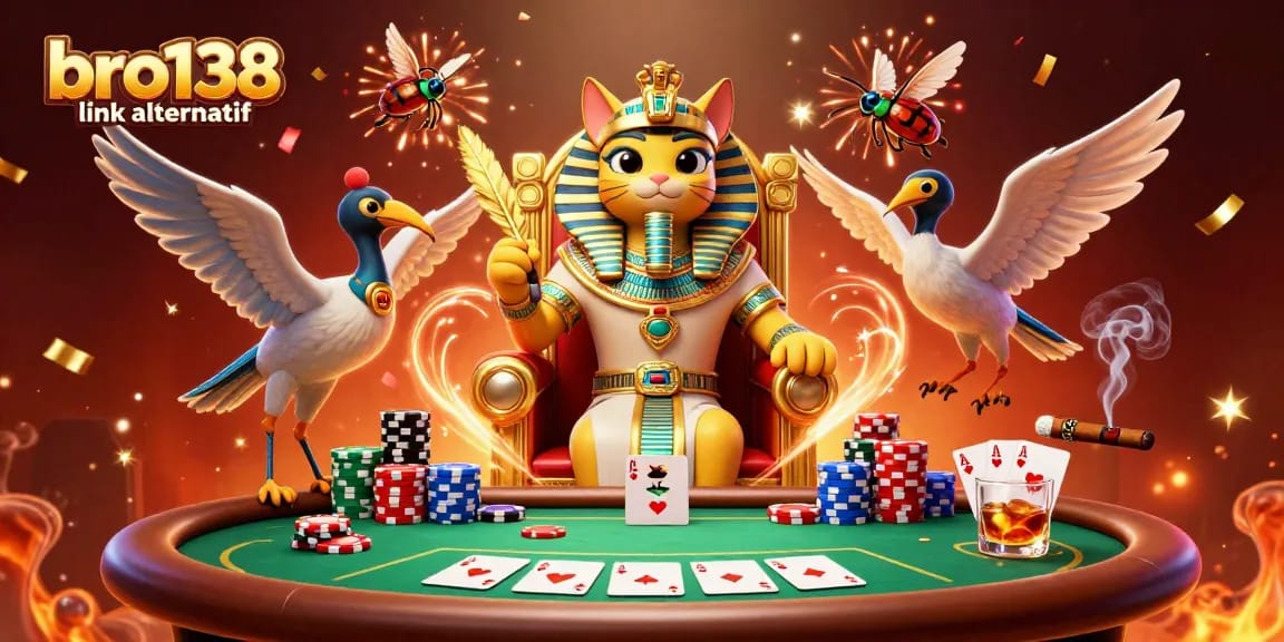 Play exciting games with bro138 link alternatif at this vibrant casino scene full of action!