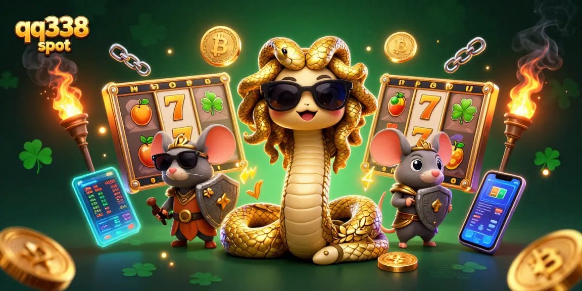 Engage with exciting games at qq338 slot featuring vivid 3D characters amidst dynamic casino elements.