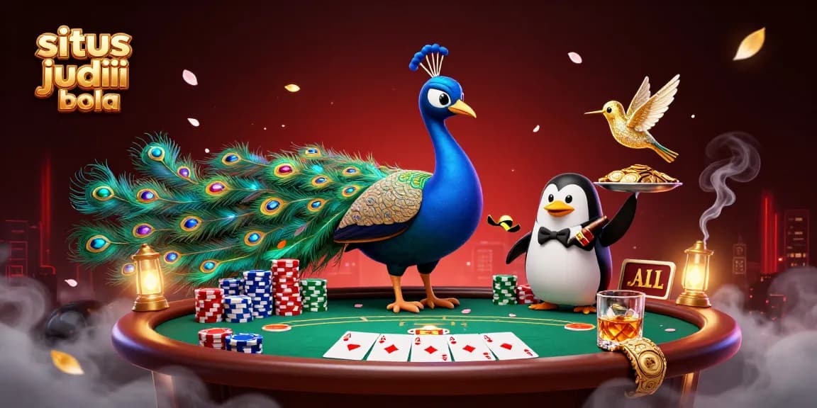 Experience the excitement of situs judi bola with vibrant 3D characters and casino elements.