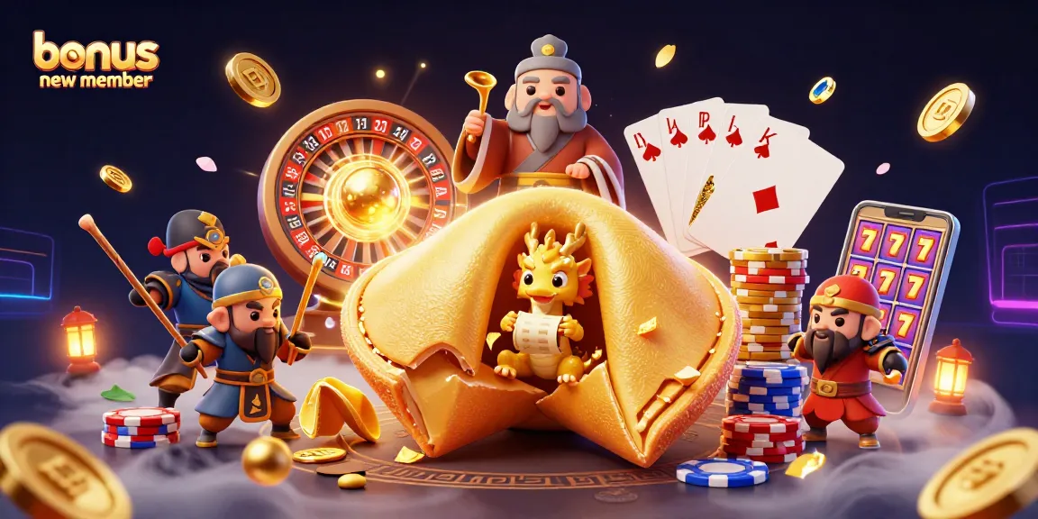 Engage with bonus new member offers while enjoying a vibrant casino atmosphere filled with luck elements.