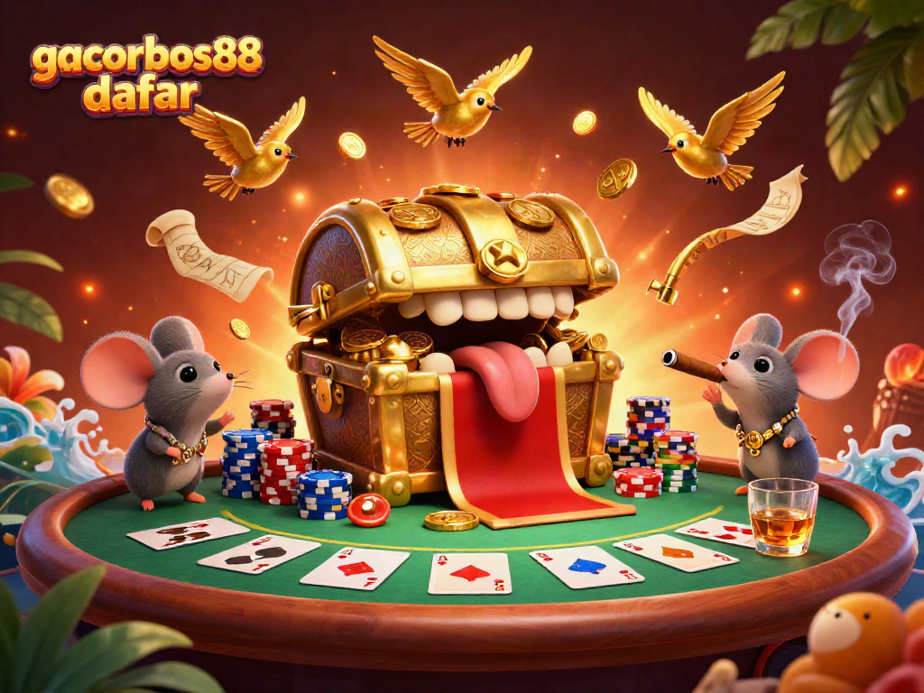 Spin to win at gacorbos88 daftar with enticing gaming action and colorful poker elements.