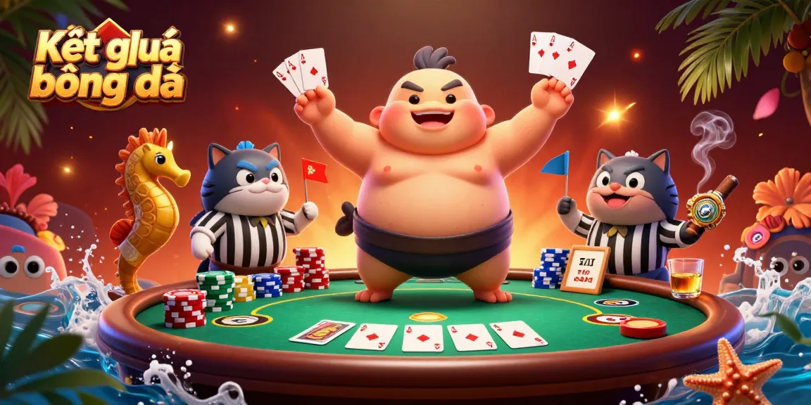 Engage with Kết quả bóng đá in an underwater poker scene featuring a lively fugu and friends.