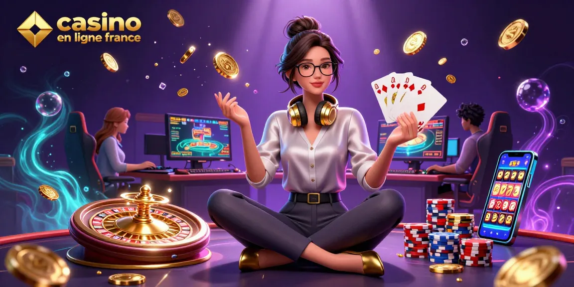 Scène captivante mettant en avant un cadre de jeu professionnel, soulignant le casino en ligne France avec des éléments de jeu dynamiques.