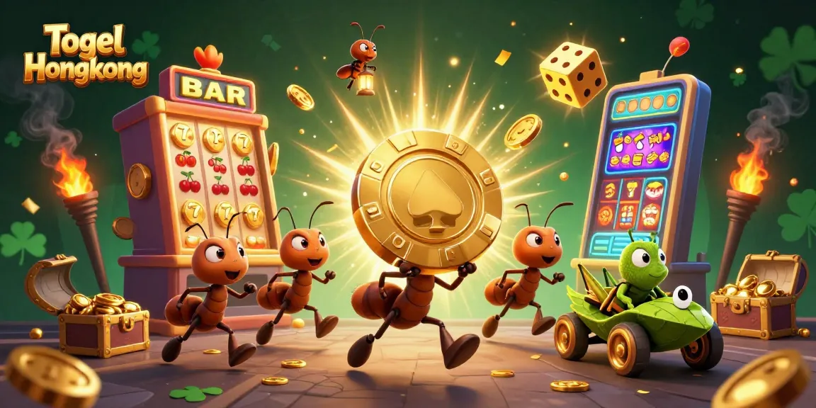 Experience Togel Hongkong action with ants in a heist for golden chips and casino treasures!