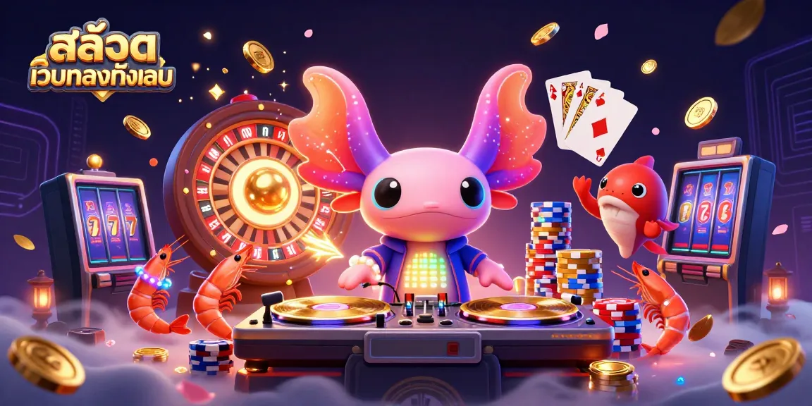 Experience the thrill of สล็อตเว็บตรงทั้งหมด with vibrant characters in an electrifying casino scene.