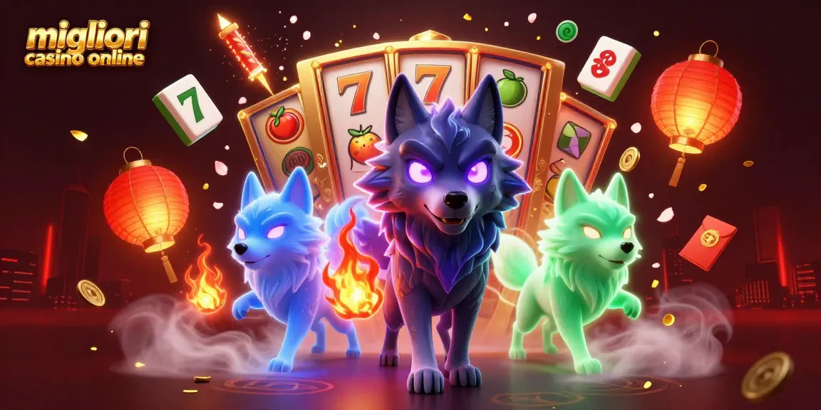 Interagisci con i migliori casino online attraverso un'epica avventura 3D nel casino con elementi fortunati e simboli del casino.