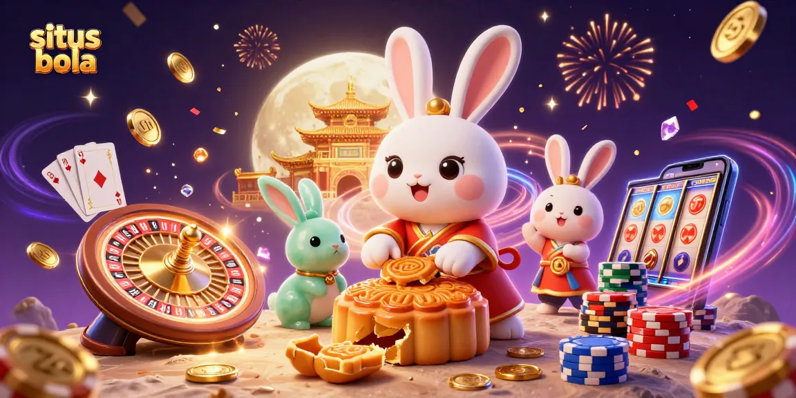 Experience the thrill of situs bola with a lively scene of folklore characters and vibrant casino elements.