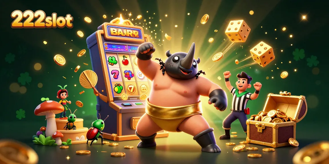 Raih kemenangan slot gacor di 222slot dengan ilustrasi menarik dan penuh energi.