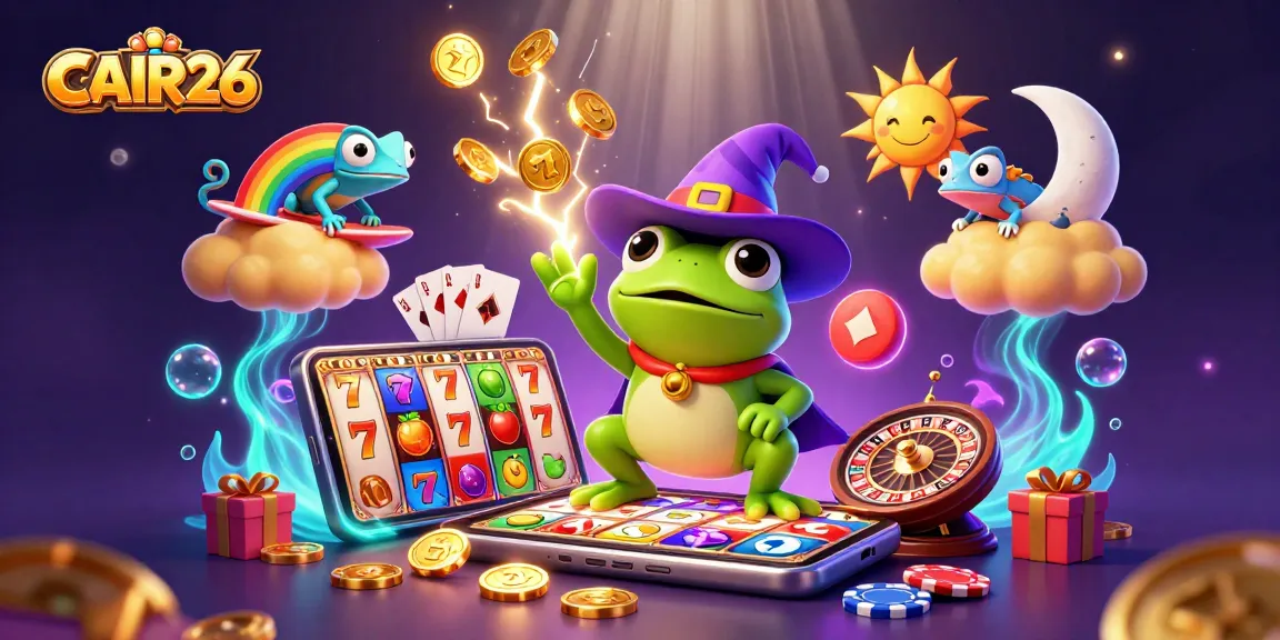 CAIR26 memicu kegembiraan dengan slot permainan yang berkilauan, simbol dan koin berharga.