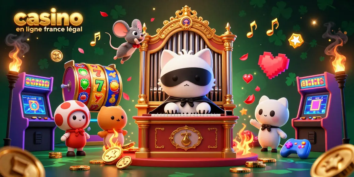 Venez découvrir le monde des jeux avec casino en ligne france légal, en voyant des personnages animés autour des machines à sous.