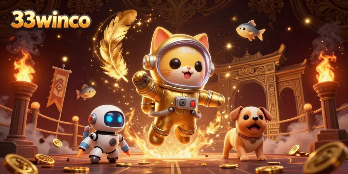 Experience thrilling games at 33winco with vibrant casino elements and engaging characters.