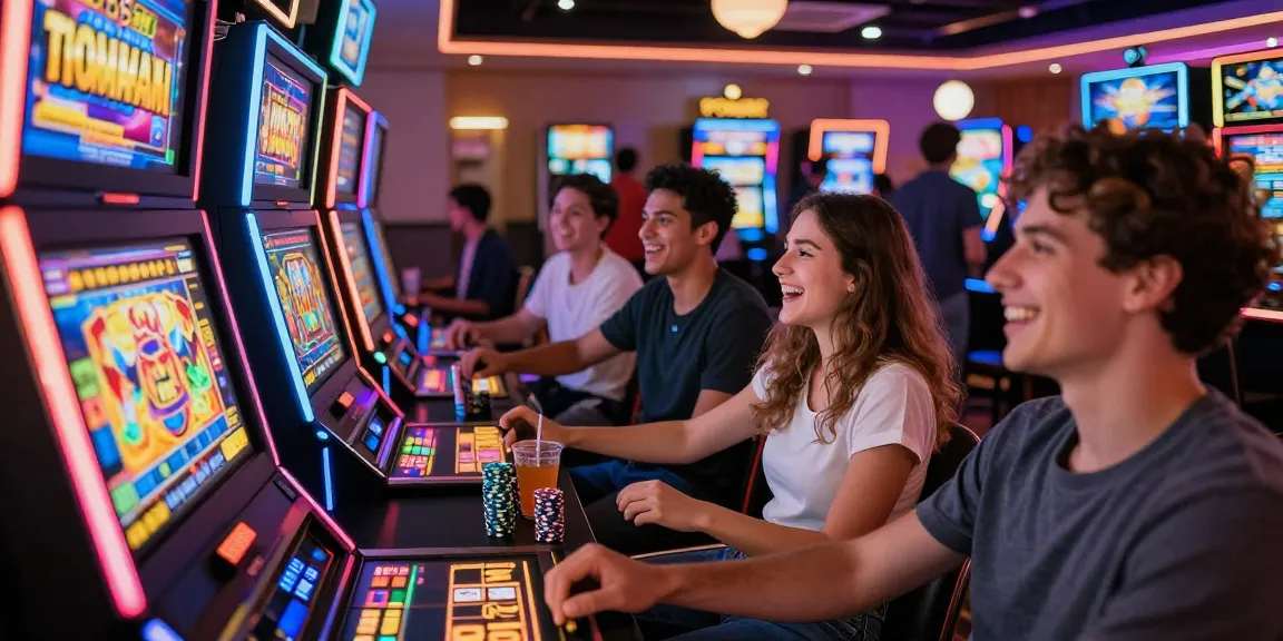 Slot gacor yang mengasyikkan dengan kumpulan teman bermain mesin slot di kasino.