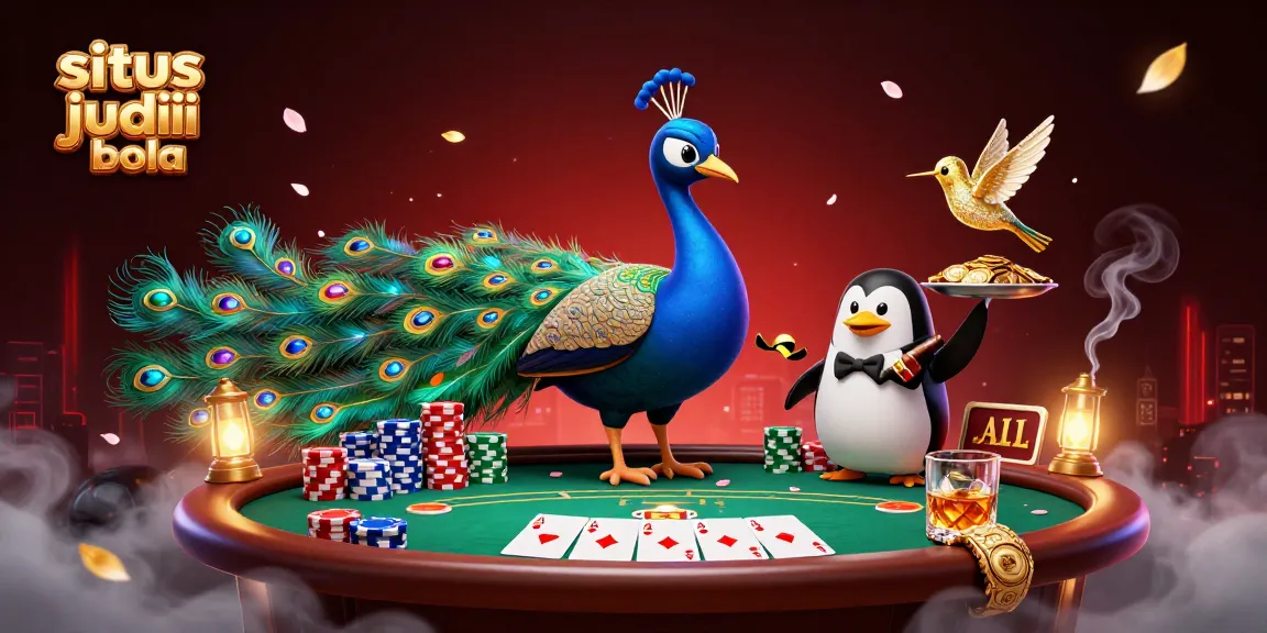 Experience the excitement of situs judi bola with vibrant 3D characters and casino elements.