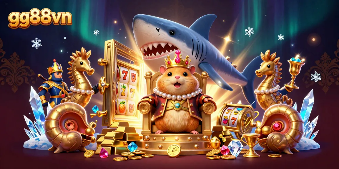 Experience thrills with the gg88vn casino-themed illustration featuring dynamic gaming elements and vibrant characters.