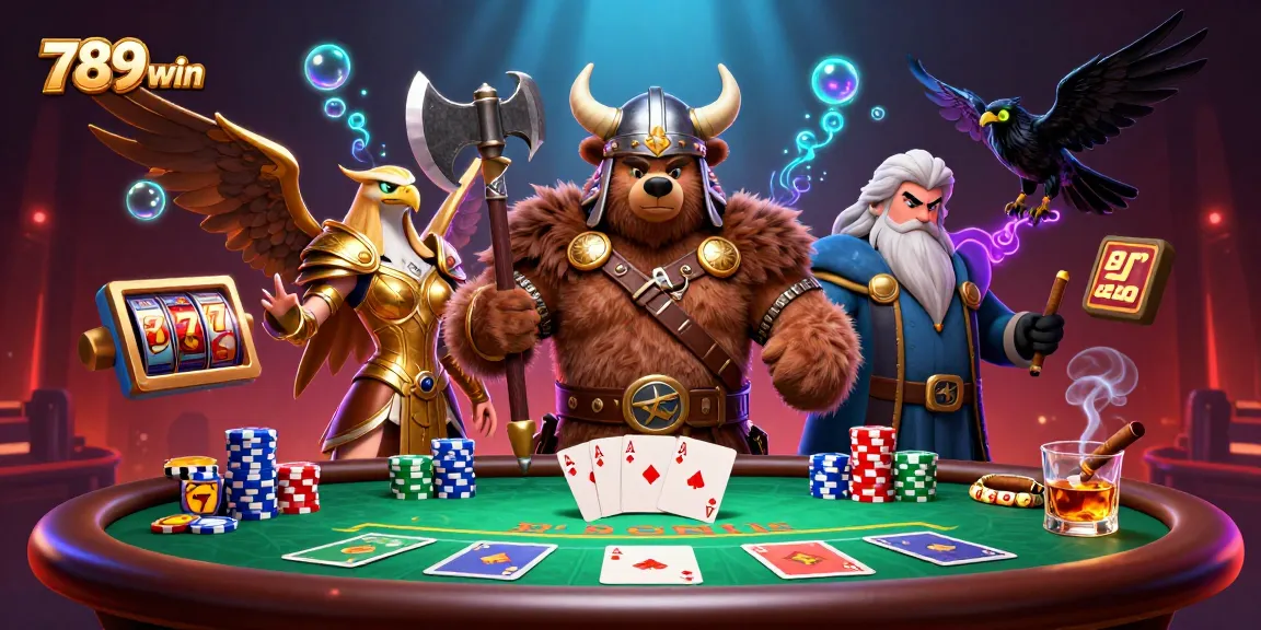 Engage with thrilling poker action at 789win with vibrant 3D casino characters and dynamic gameplay elements.