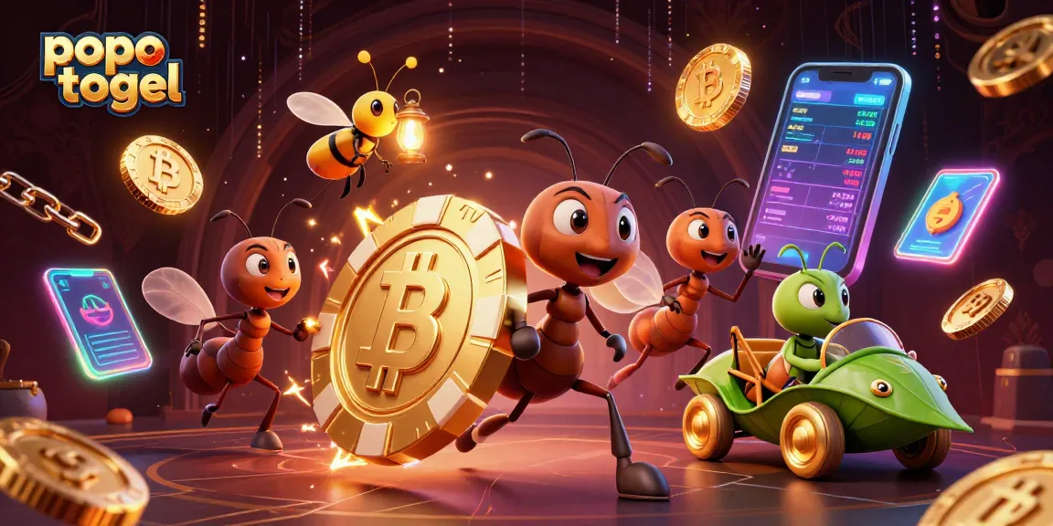 Experience thrilling gameplay with popo togel in this vibrant gambling adventure illustration.
