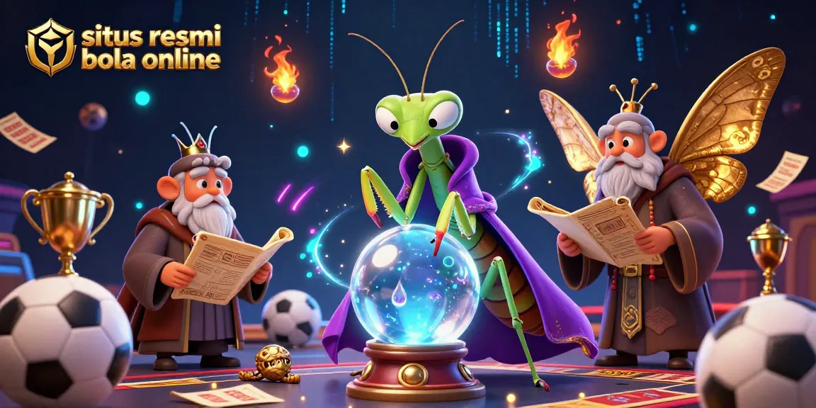 Engage with the situs resmi bola online through thrilling sports betting illustrated by mystical fortune-telling elements.